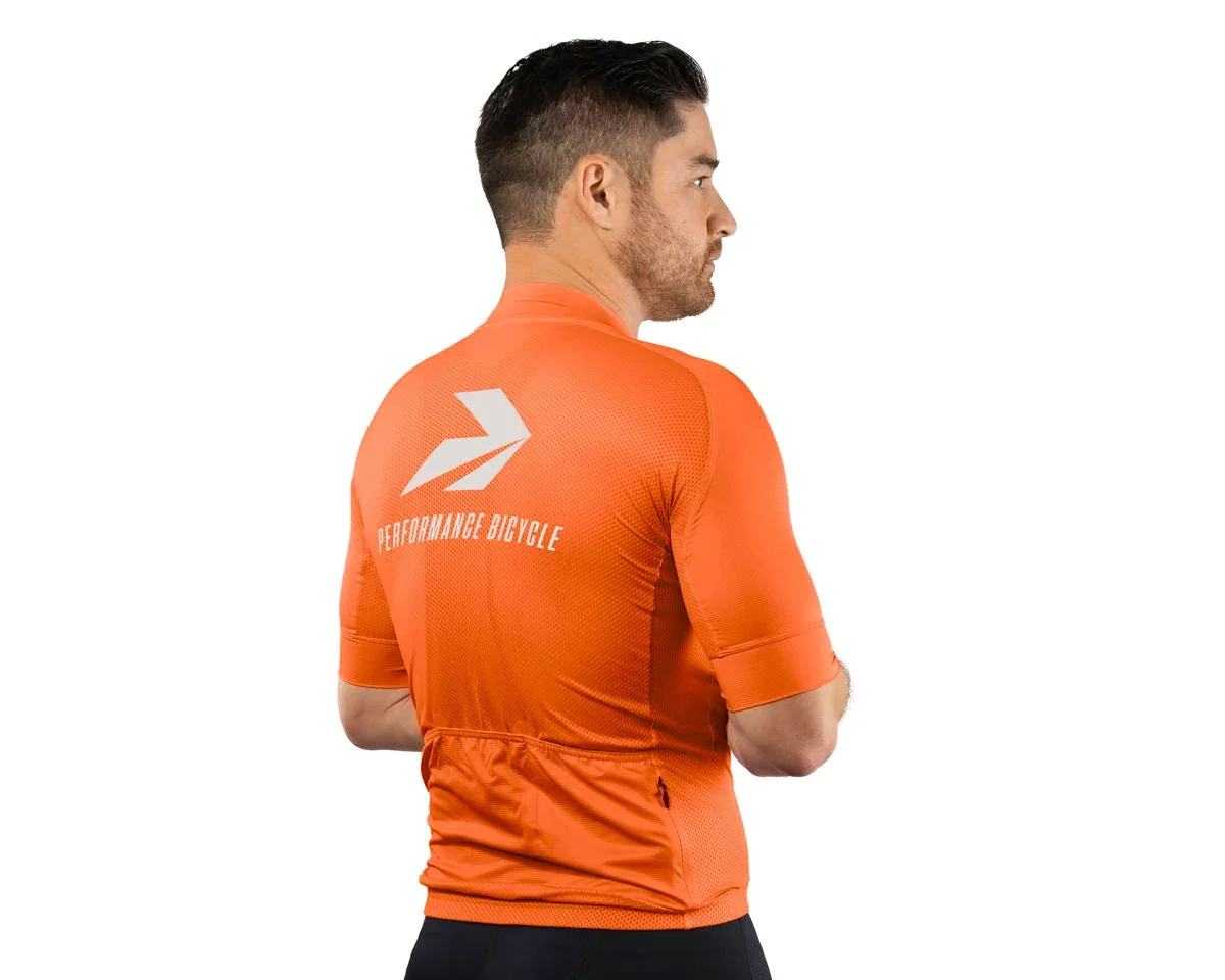 Performance Men's Nova Pro Cycling Jersey (Orange) (Standard) (M)